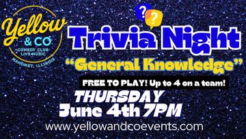 Trivia Night Thursday June 4th