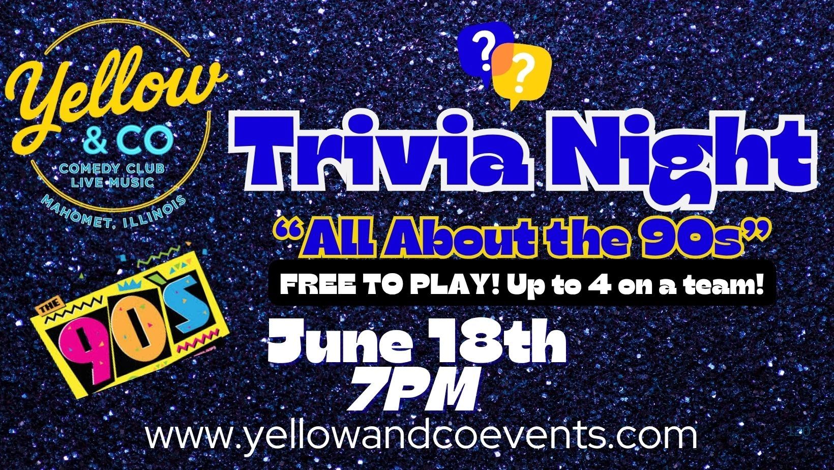 Trivia Night "All About The 90s' Thursday June 18th