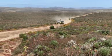 Trucks on the Camp4lo Baja off road tours