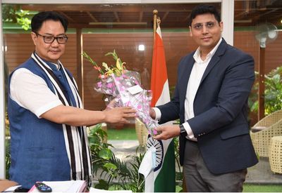 Our Managing Partner with Hon'ble Law Minister of India