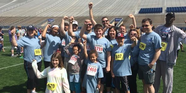 Participating in the Beaver Stadium Run for Special Olympics