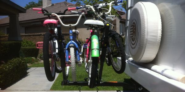 Pop up camper sales with bike rack