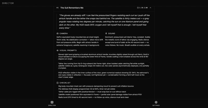 CAMERA / VISUAL PROMPTS