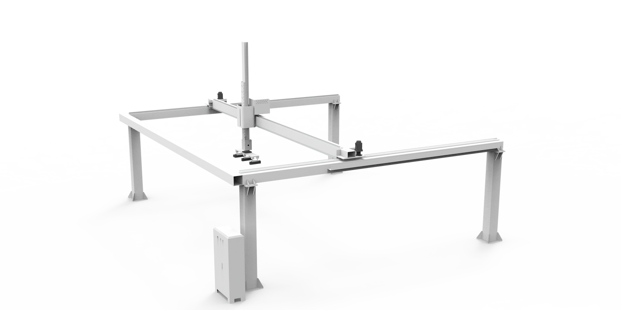gantry robot with picking clamp 
