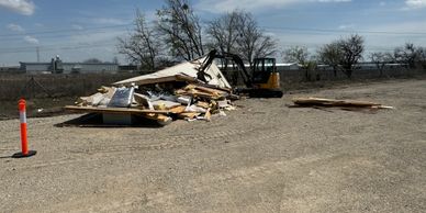 Mobile home demolition 