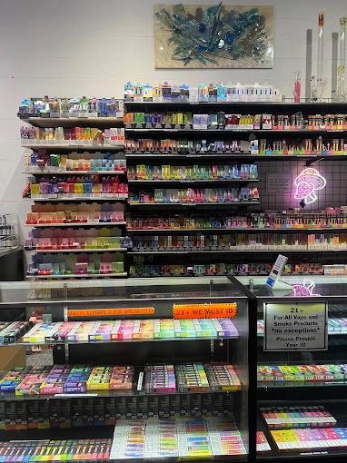 Vape wall display