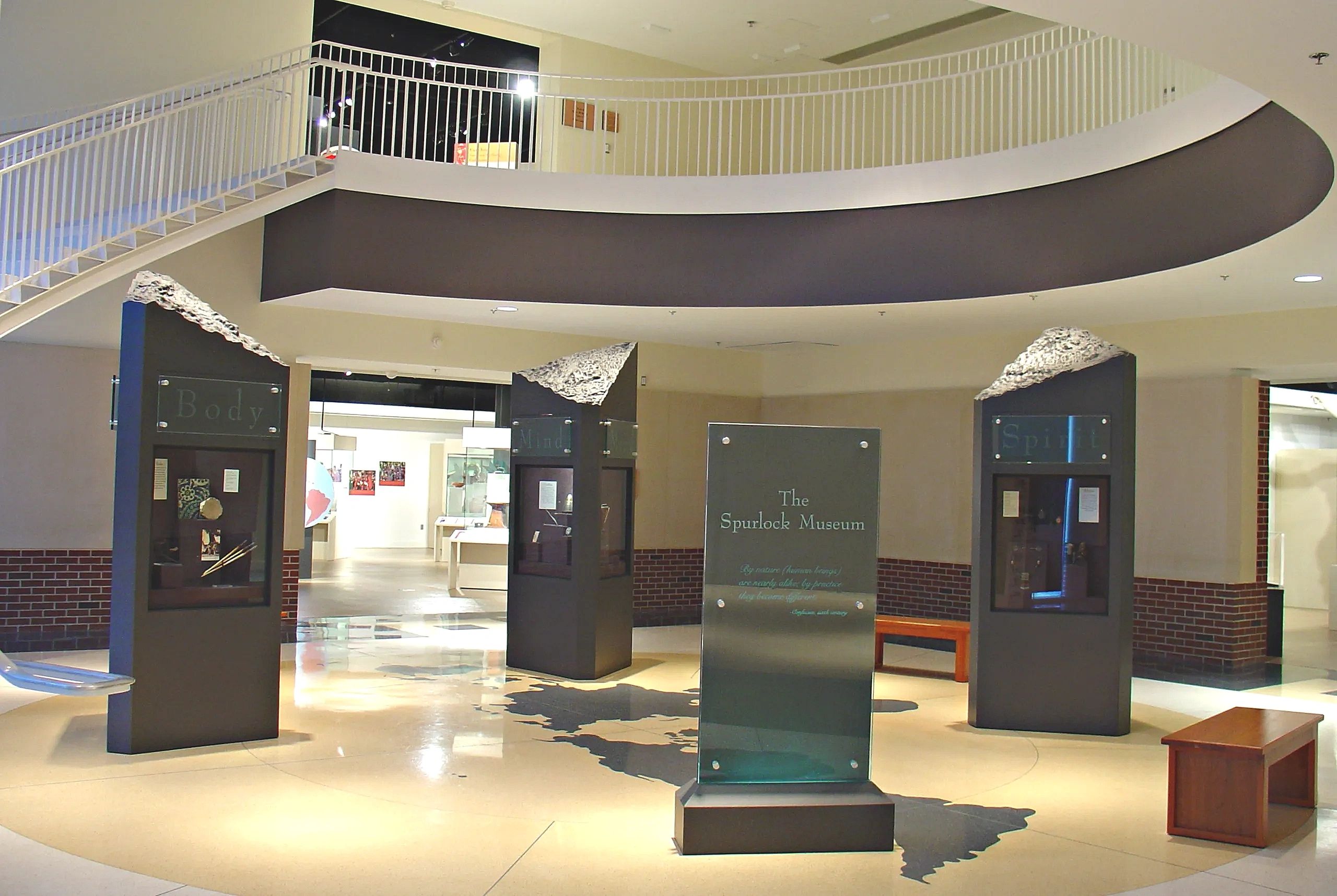 Spurlock Museum of World Culture, Illinois
Lobby structures with custom fabricated "broken column" a