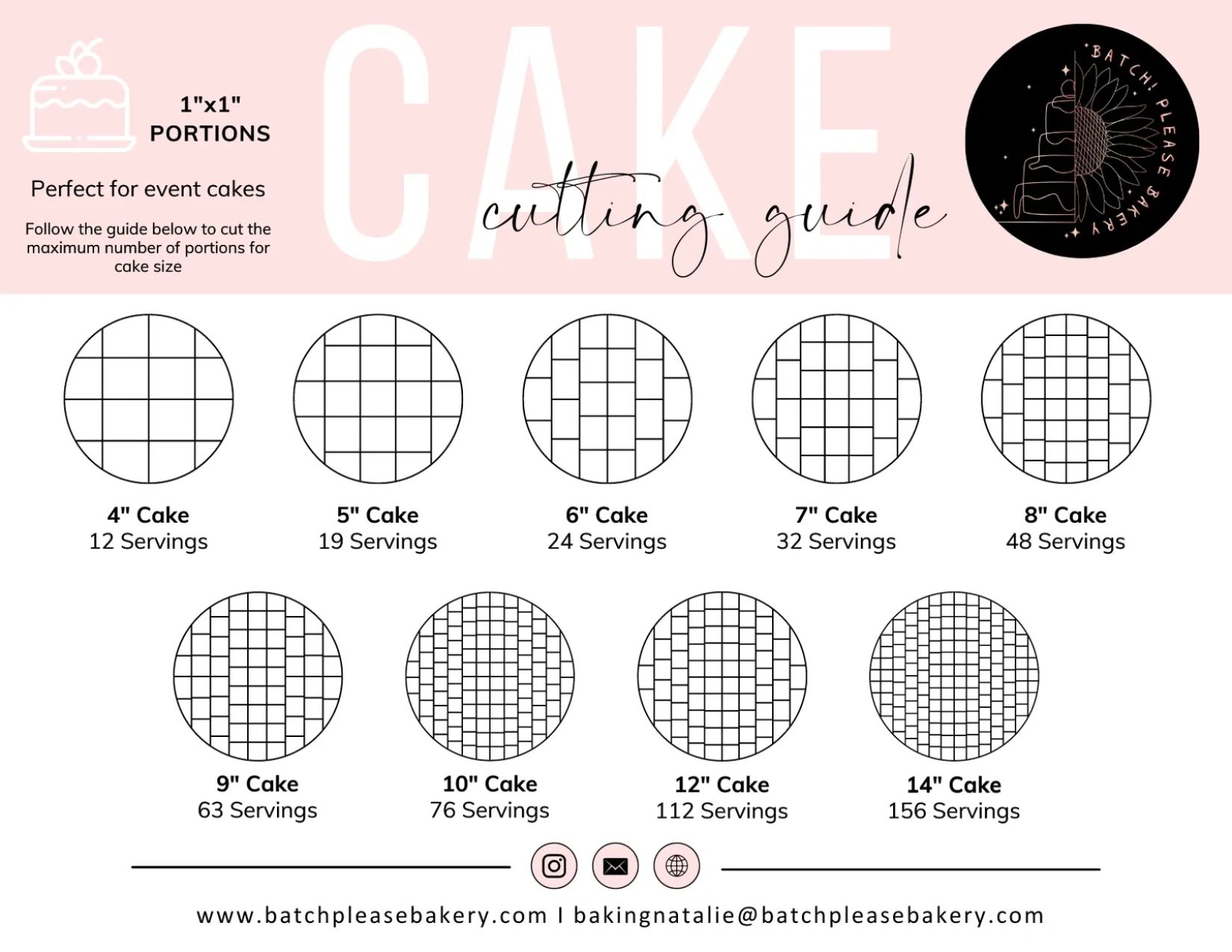 1 x 1 Wedding Party Portions Servings (bite size)
