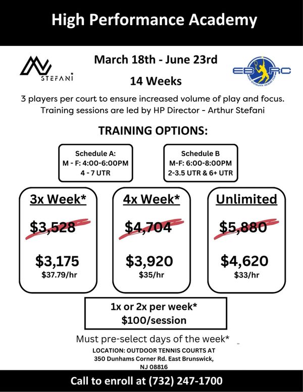 Tennis East Brunswick Racquet Club