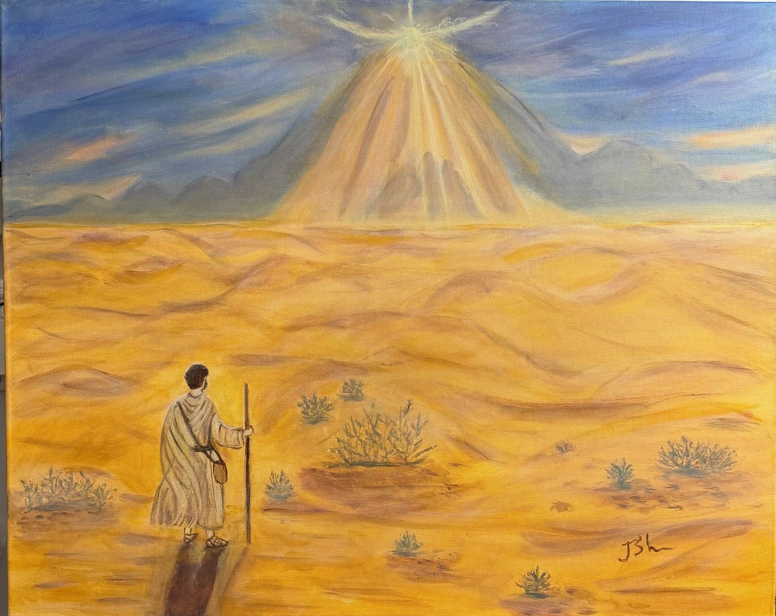 “ Exodus “
Acrylic on canvas 
24” x 30” 
2026