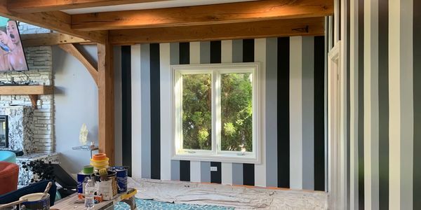 Amazing Stripes residential painters | interior painters | interior and exterior painting.