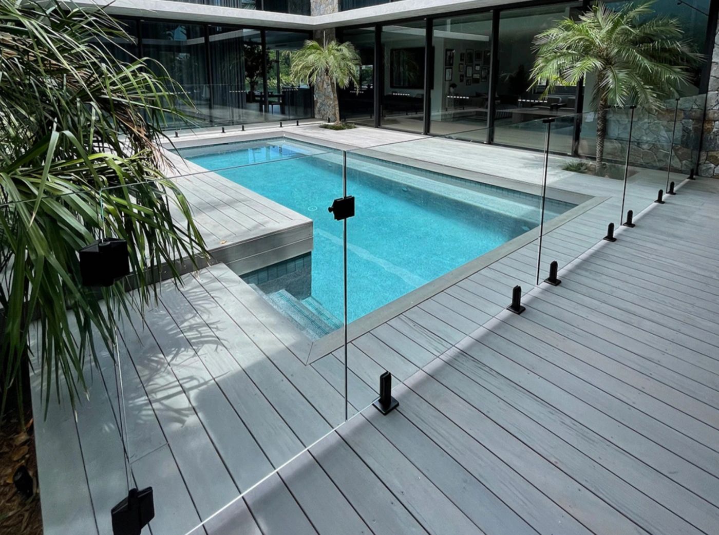 Photo inspiration: Apartment Pool Fence Designs Reference: Glass Pool Fence Designs For Modern Homes