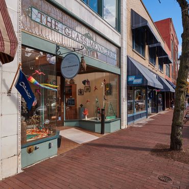 The Glass Menagerie building in Corning, New York.