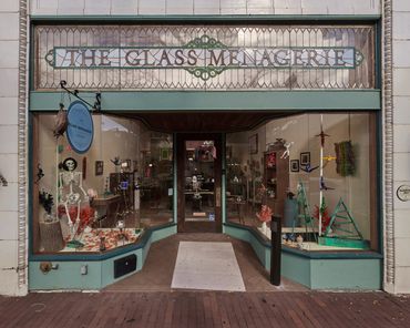 The Glass Menagerie building in Corning, New York.