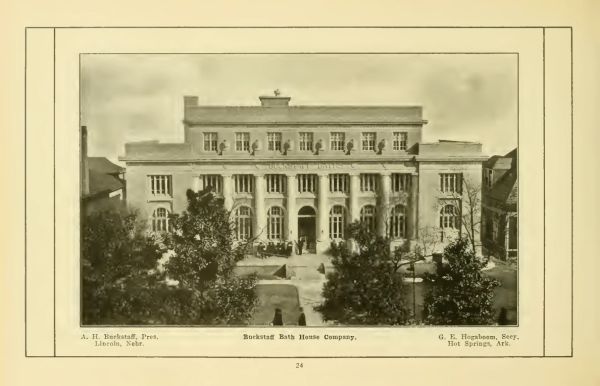 Photo of the Buckstaff Bathhouse in 1915