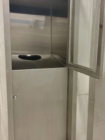 Vintage steam cabinet at the Buckstaff Bathhouse in Hot Springs, Arkansas on Bathhouse Row