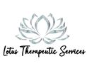 Logo of Lotus Therapeutic Services with a stylized lotus flower.