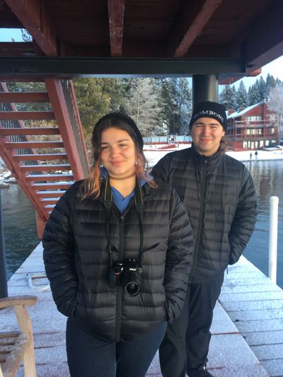 Carmen and Isaac, during a recent holiday vacation to Lake Tahoe.