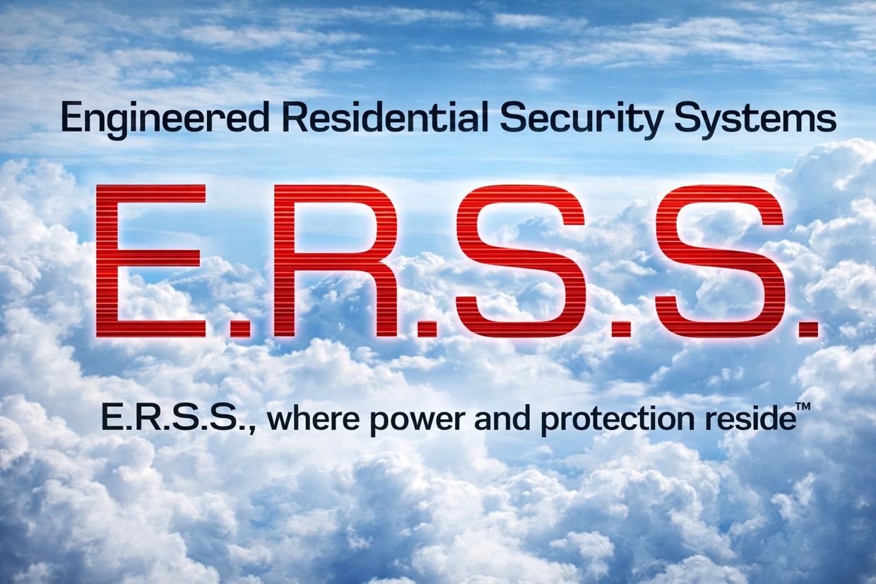 E.R.S.S. logo with tagline on a cloudy sky background.