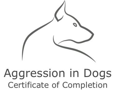 Certificate for aggression in dogs completion.