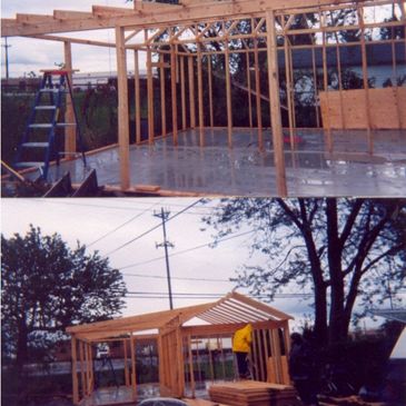 Garage build, Warrensville Ohio 2002