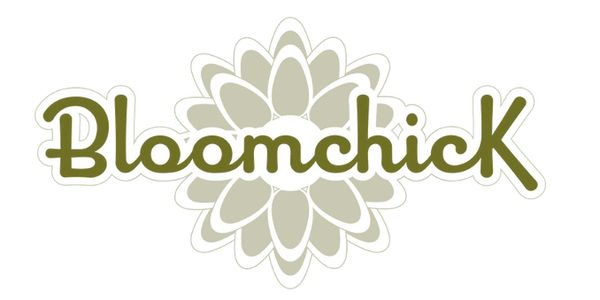 Logo with the word 'Bloomchick' over a floral design.