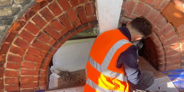 Restoration tuck pointing for a specialist house based in West London