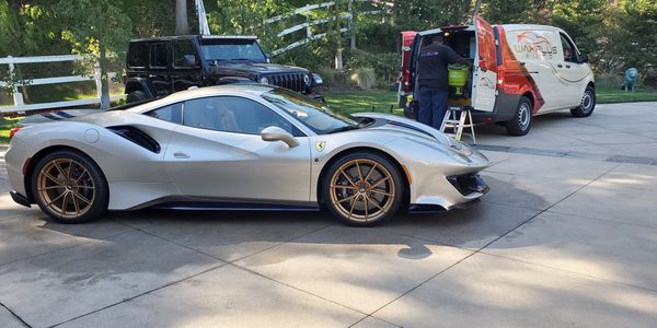 Waxplus Auto Detailing a Ferrari 488 Spider