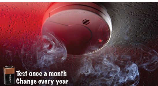 test your smoke alarm once a month and change the battery every year