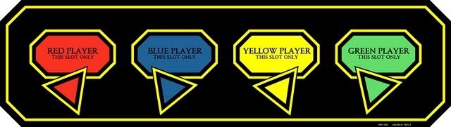 Gauntlet 2 Coin Door Decal