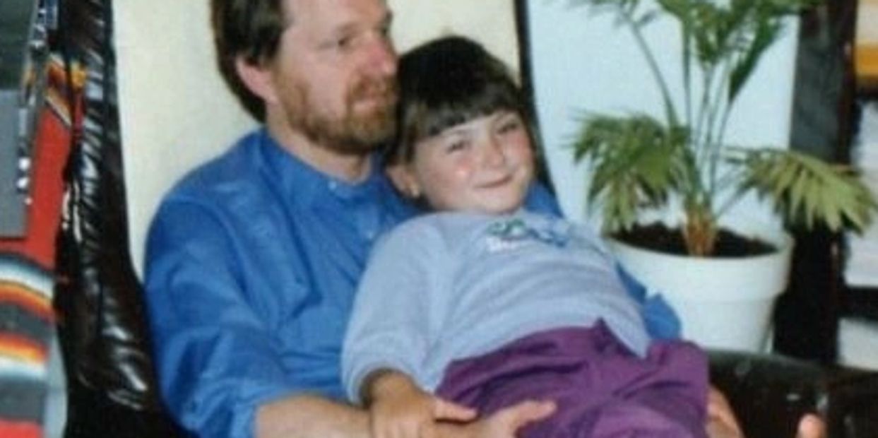 My dear Uncle Charlie and I, circa 1986.