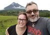 Sarah and Ralf with Arenal Volcano in the background
