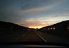 Driving into the sunset in Colorado