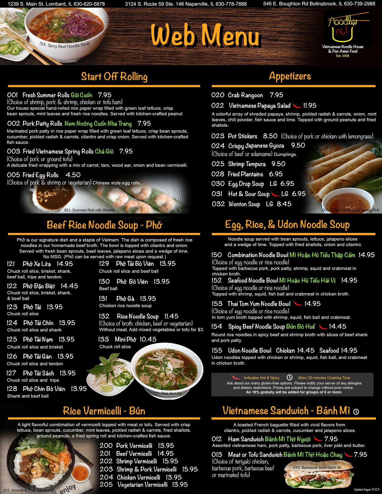 Noodles Pho U online