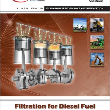 Illustration of diesel fuel filtration in engine pistons.