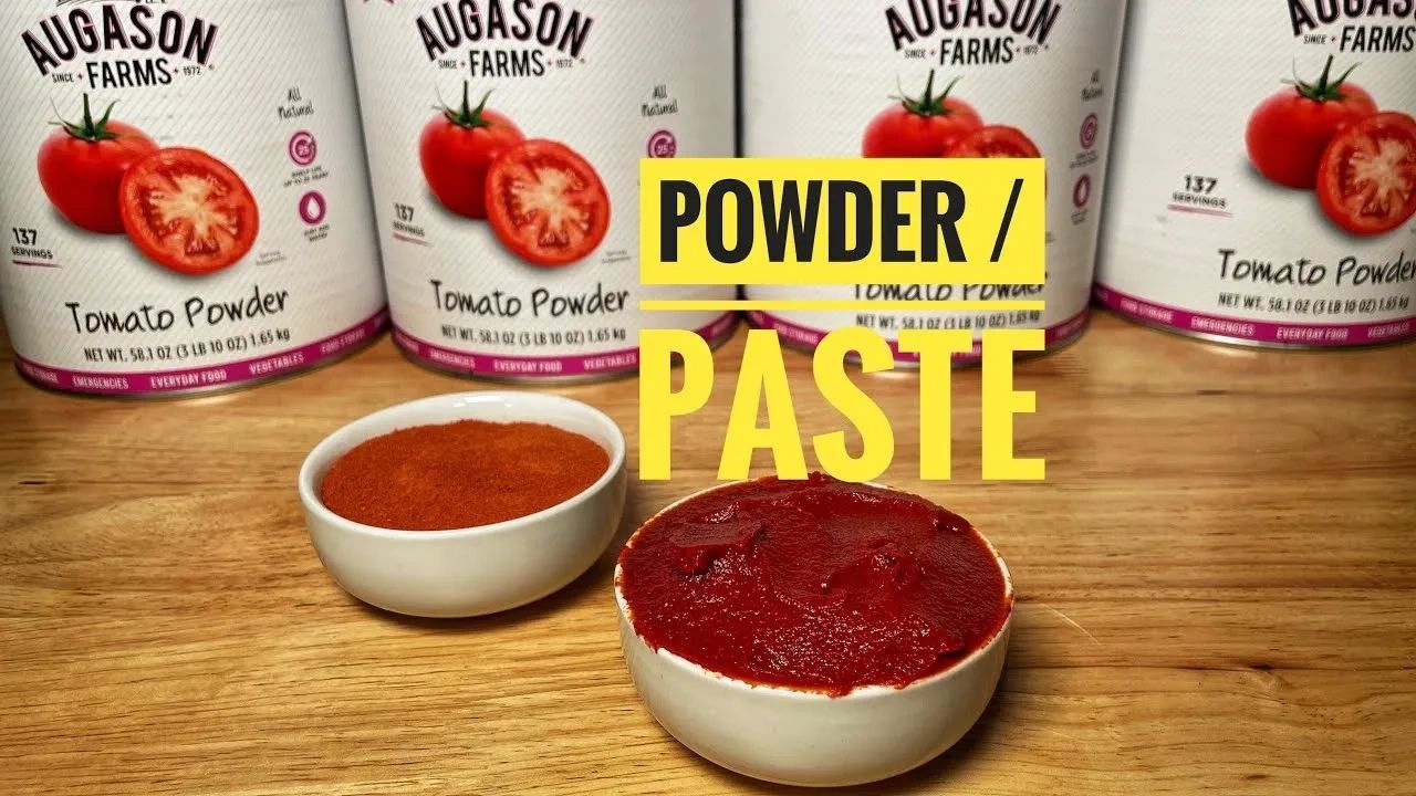 How to make tomato paste from tomato powder
