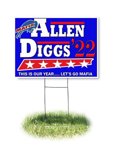 Allen Diggs Lawn Sign