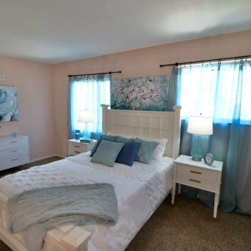 Bedroom staged by Magnolia Staging Solutions