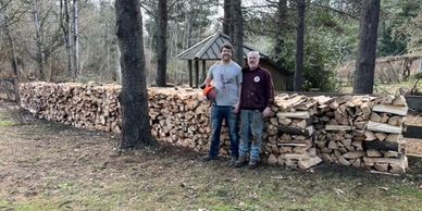 FIREWOOD FROM THE FOREST - Learn how to cut, split & stack it