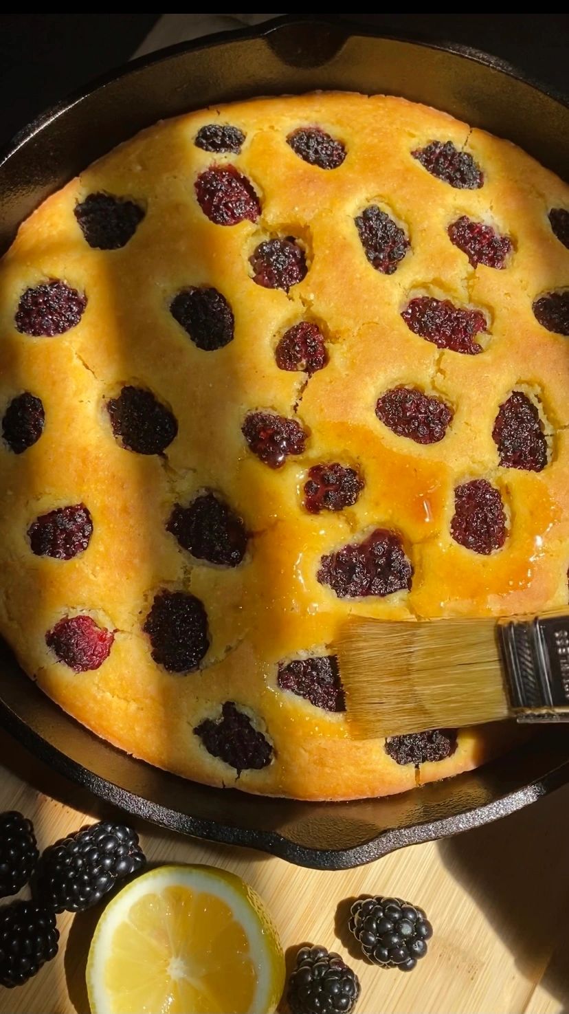 Blackberry Polenta Cake