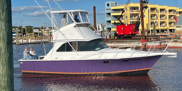 Boat at marina in Carolina Beach