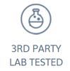 Our products are tested by an independent 3rd party lab to verify purity, potency and no THC. 