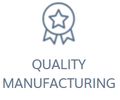 Quality Manufacturing logo and illustration