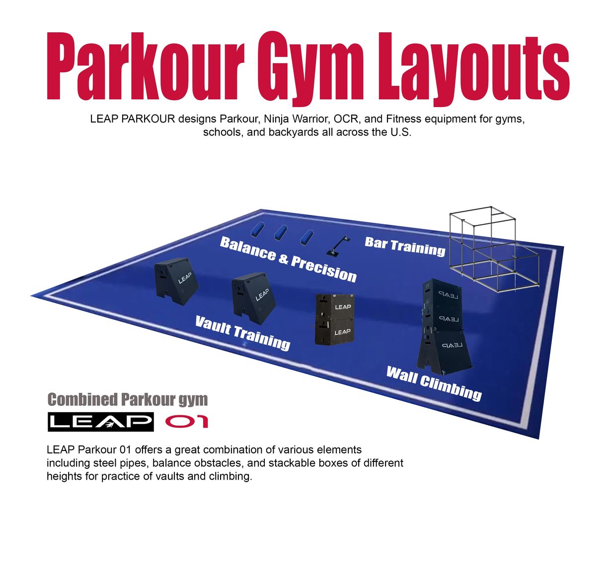 Parkour equipment available in Atlanta