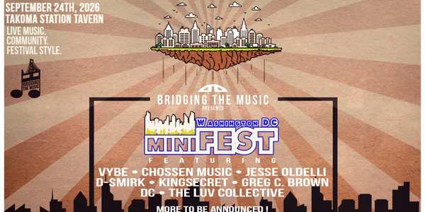 Flyer for Washington DC Mini Fest 2026 music event.