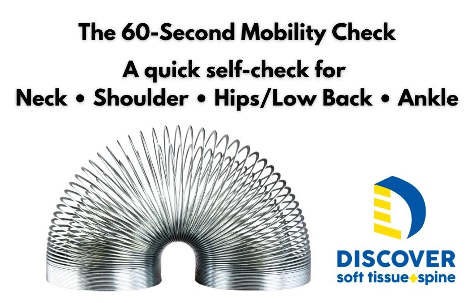 60-Second Mobility Test: Neck, Shoulder, Hip/Back, Ankle