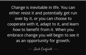 Change is inevitable in life