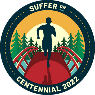 Suffer on Centennial Trail Run logo 2022