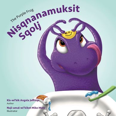 The Purple Frog by Angela Jeffreys, Mi'kmaw translation
