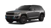 A sleek black modern SUV with tinted windows and rugged tires.